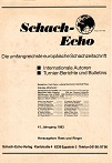 SCHACH ECHO / 1983 VOL 41, Index